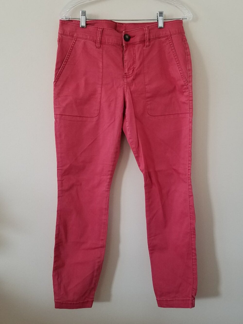 Cabi Hutton Skinny Jogger Pants Nantucket Red Style 5178 Sz 4